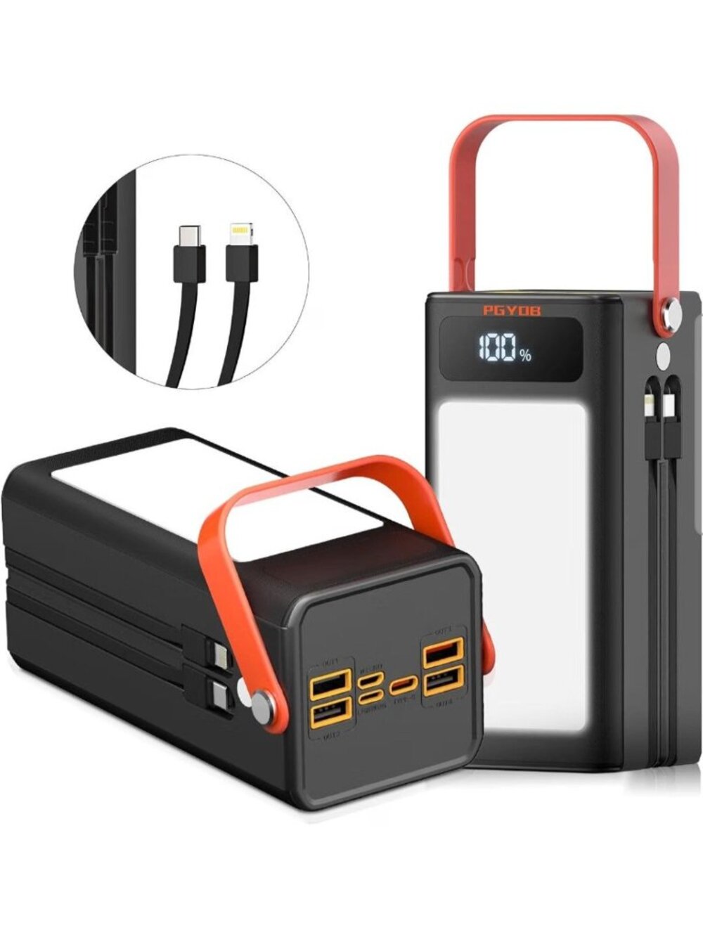 PGYOB Portable Power Bank Power Station, 27000mAh Outdoor Generator